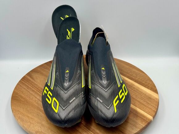 ADIDAS F50 Elite Laceless FG Men\'s Soccer Cleats Black/Lemon JH7629 Men’s 9.5 main image 5